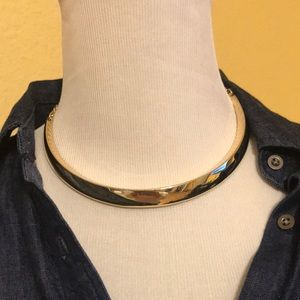 BCBGMaxazria Gold Collar Crescent Necklace